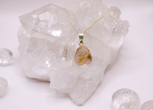 Rutil-Quarz - Ketten-Anhänger (High Quality)