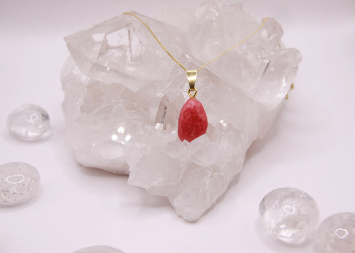 Rhodonit - Ketten-Anhänger (High Quality)