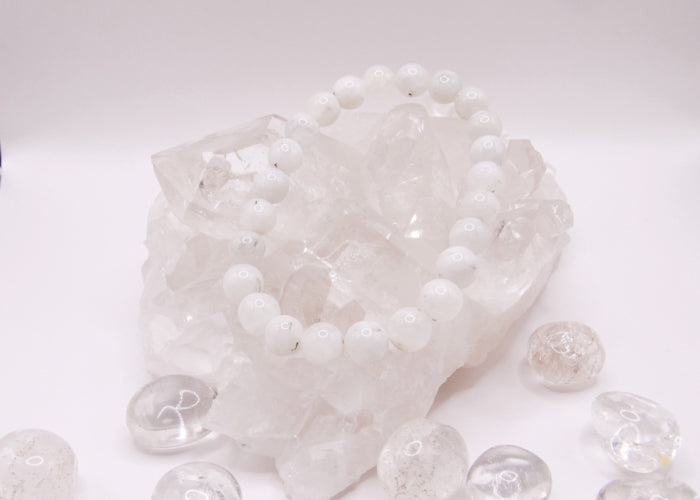 Regenbogen-Mondstein - Armband 8 mm