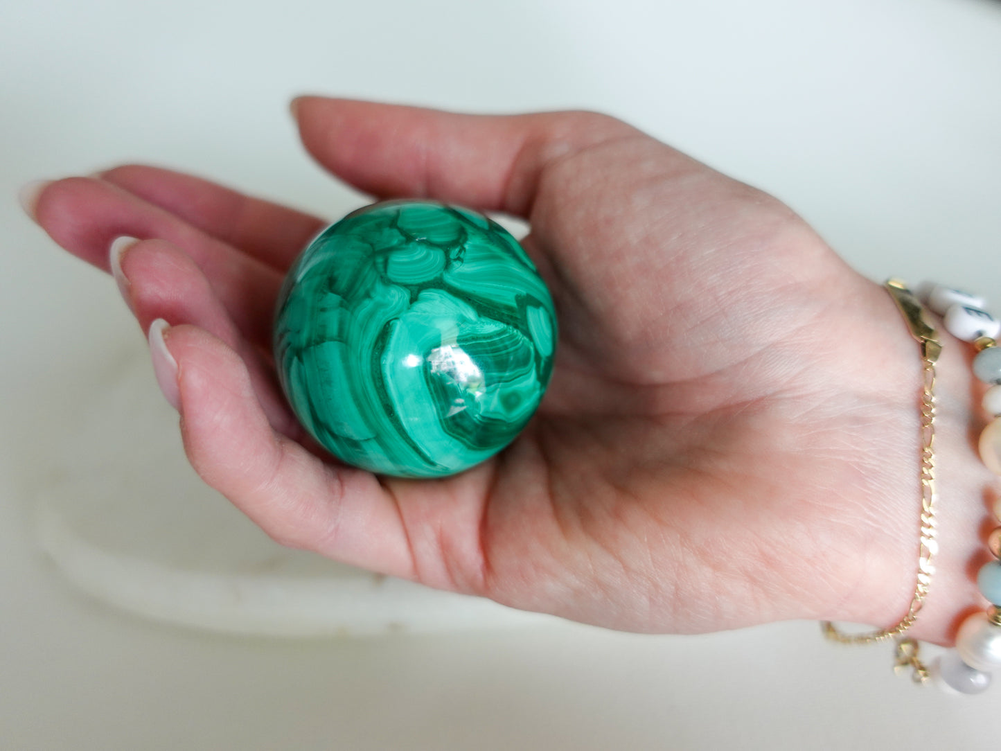 Malachit Kugel - 45 mm