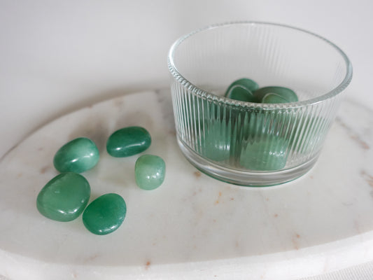 Grüner Aventurin - Trommelstein