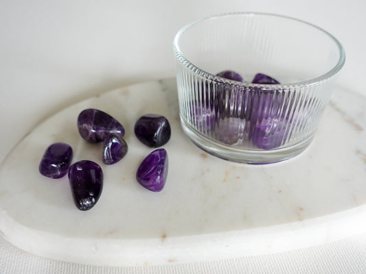Amethyst (dunkel) - Trommelstein