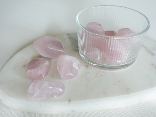 Rosenquarz - Trommelstein