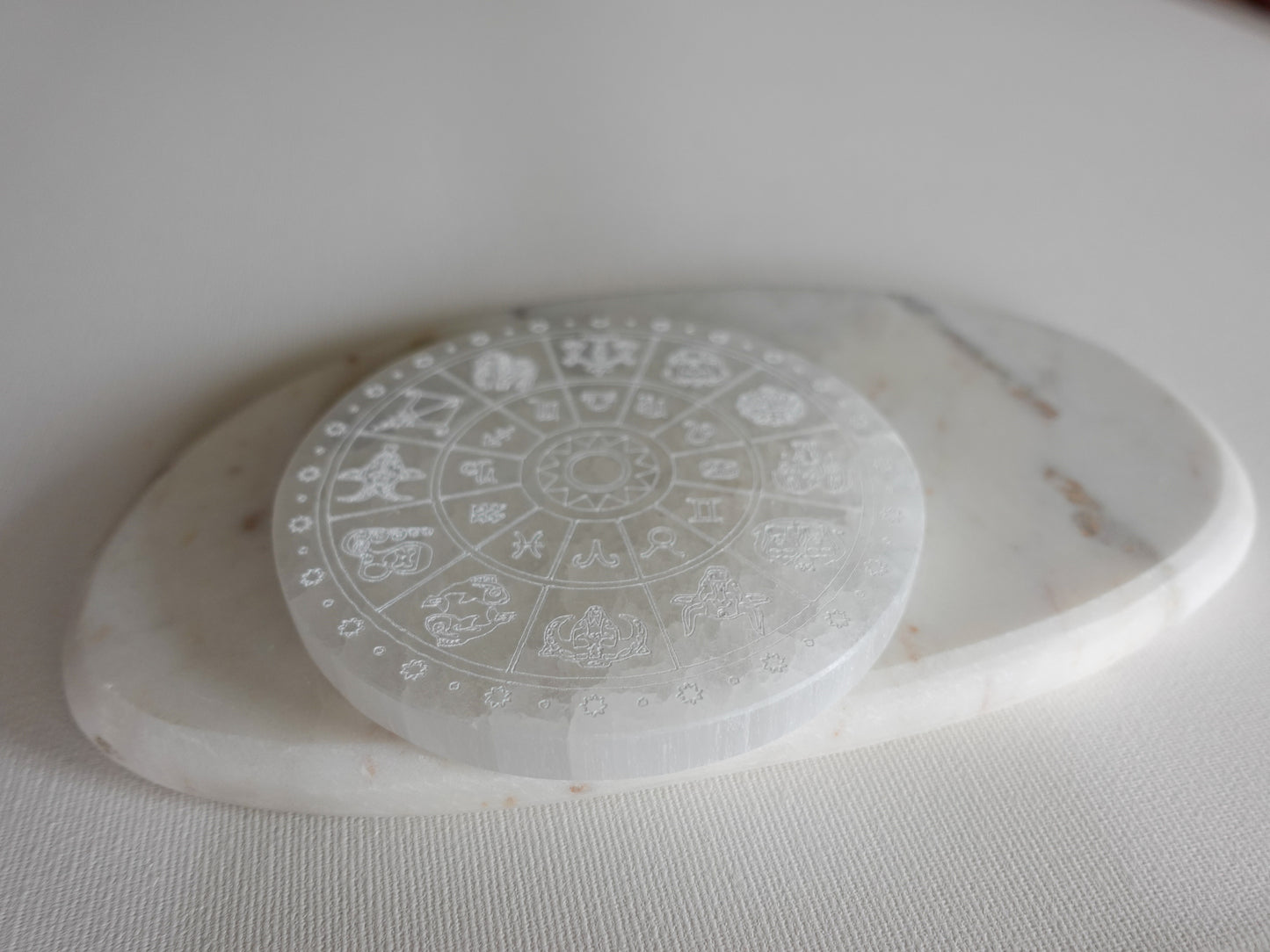 Selenit - Ladeplatte (Ø 12 cm)