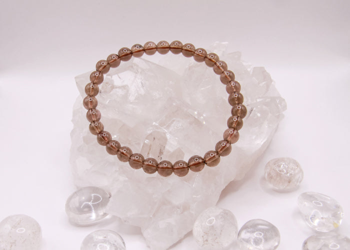 Rauchquarz - Armband 6 mm