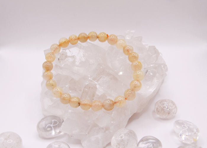 Rutil-Quarz - Armband 8 mm