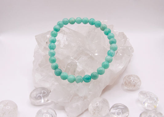 Amazonit - Armband 6 mm