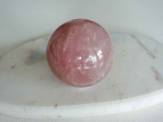 Rosenquarz Kugel - 60 mm